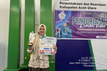 Rangkang Pustaka Raih Juara II dalam Perlombaan Vidio Konten Literasi Se-Aceh Utara