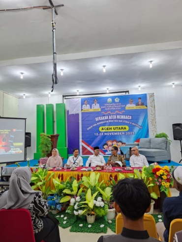 Pengelola Rumah Baca Rangkang Pustaka mendukung kegiatan Gerakan Aceh Membaca