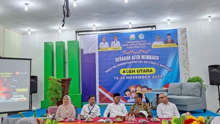Pengelola Rumah Baca Rangkang Pustaka mendukung kegiatan Gerakan Aceh Membaca